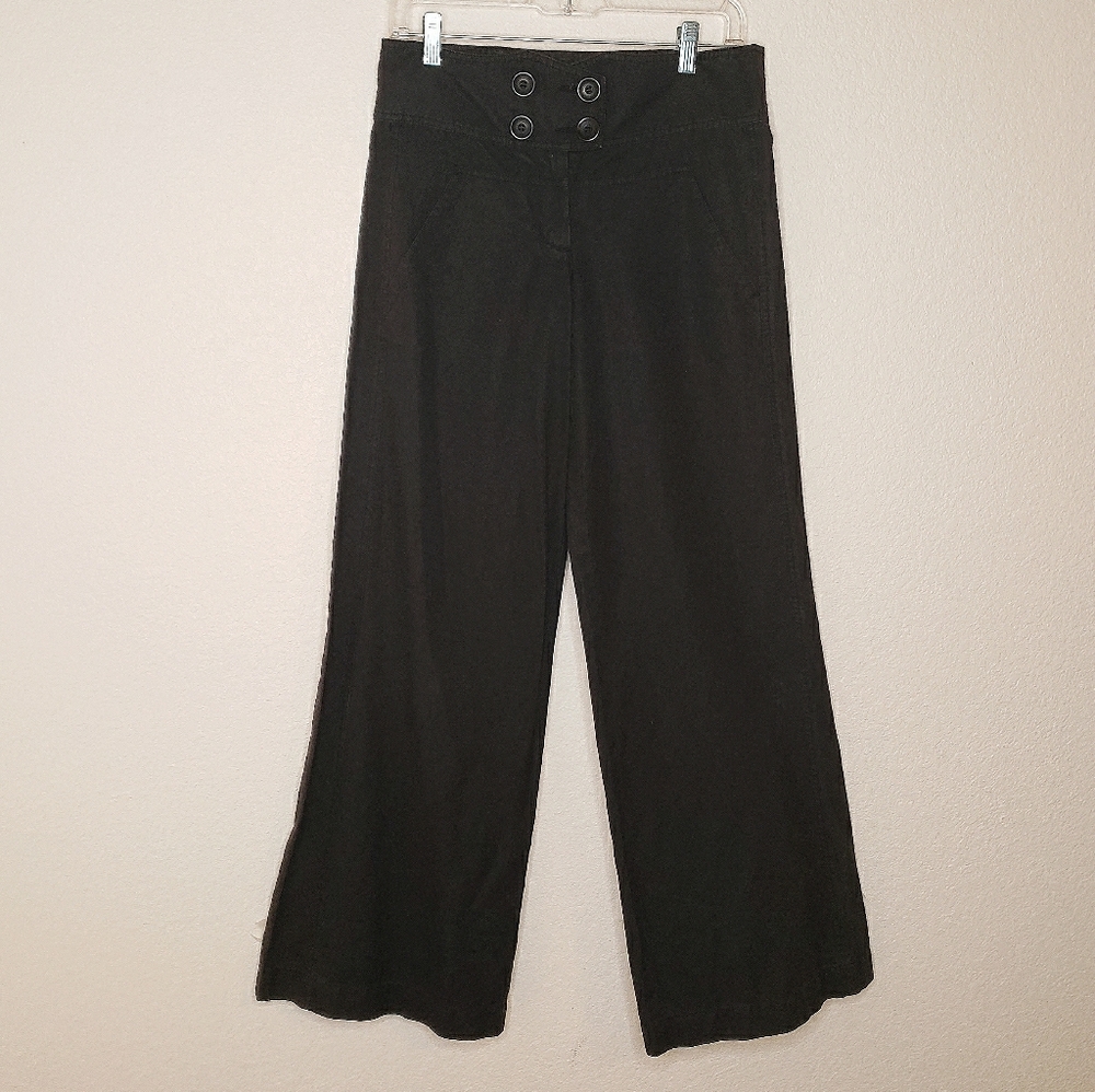 BCBGMaxAzria Wide Leg Lace Up Pants